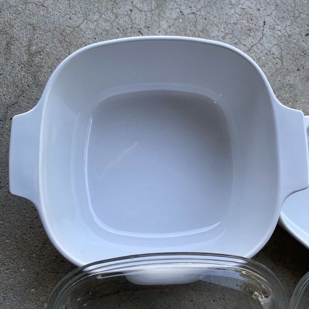 Corning Ware Summer Blush Lot 2 A-3-B 3Qt A-1-B 1Qt Casserole Pyrex Lids - Picture 4 of 9